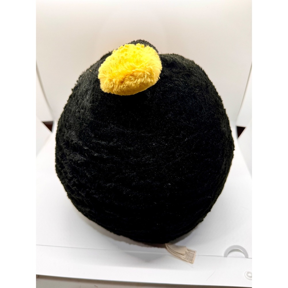 Angry Birds Bomb Black Bird Plush Stuffed Animal Large 11 Inch Rovio Toy - Picture 6 of 13